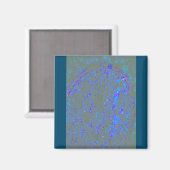 Modern_elegant_theAbstract art_BLUE Magnet (Vorderseite/Rückseite)