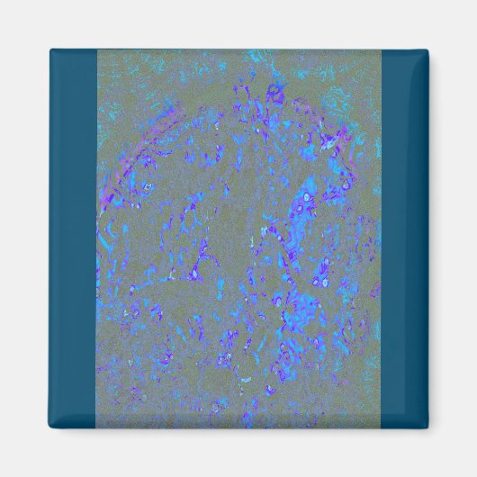 Modern_elegant_theAbstract art_BLUE Magnet (Vorne)