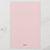 Modern Elegant Two Tone Monogrammed Briefpapier (Rückseite)