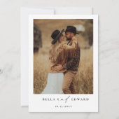 Modern Elegant We Do Wedding Invitation Einladung (Rückseite)