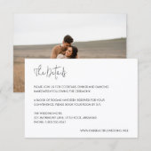 Modern Elegant Wedding Begleitkarte (Vorne/Hinten)