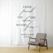  Modern elegant wedding bridal backdrop banner Wandteppich (Beispiel)