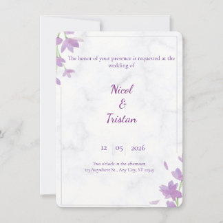 Modern Elegant Wedding Invitation Einladung