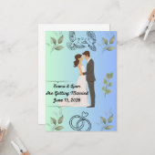 Modern Elegant Wedding Invitation Template | Edita Karte (Vorderseite/Rückseite Beispiel)