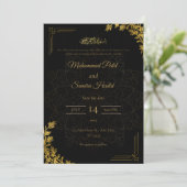 Modern Elegant Wedding Invitation Template | Edita Karte (Stehend Vorderseite)