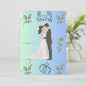 Modern Elegant Wedding Invitation Template | Edita Karte (Stehend Vorderseite)