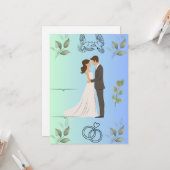 Modern Elegant Wedding Invitation Template | Edita Karte (Vorderseite/Rückseite Beispiel)