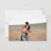 Modern Elegant Wedding RSVP Karte (Rückseite)