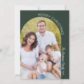 Modern Elegante Arch 2 Foto Weihnachten (Vorderseite)