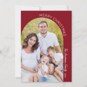 Modern Elegante Arch 2 Foto Weihnachten (Vorderseite)