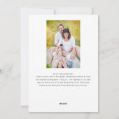 Modern Elegante Arch 2 Foto Weihnachten (Rückseite)