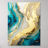 Modern Elegante Chic Agate Gold Foliendrucke (Vorderseite)