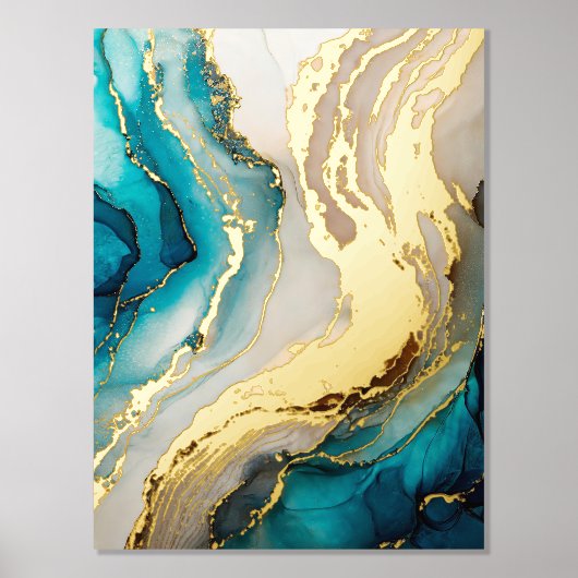 Modern Elegante Chic Agate Gold Foliendrucke (Vorderseite)