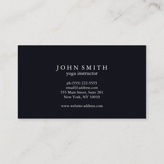 Modern Elegante Gold Chakra Spirituelle Energie Yo Visitenkarte (Rückseite)