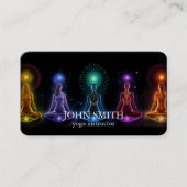 Modern Elegante Gold Chakra Spirituelle Energie Yo Visitenkarte (Vorderseite)