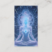 Modern Elegante Gold Chakra Spirituelle Energie Yo Visitenkarte (Vorderseite)