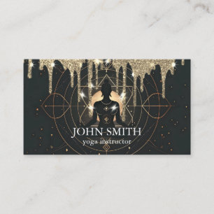 Modern Elegante Gold Chakra Spirituelle Energie Yo Visitenkarte