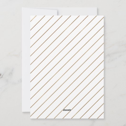 Modern Elegante Gold Five Foto Collage Weihnachten (Rückseite)