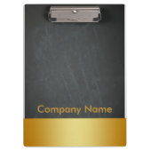 Modern elegante Gold Imitate Foil Company Logo Cli Klemmbrett (Vorderseite)