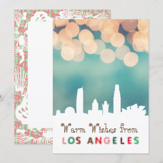 Modern elegante Los Angeles City Skyline Card Einladung