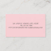 Modern Elegante Lotus Blume Visitenkarte (Rückseite)