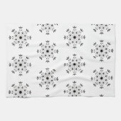 Modern Elegante Snowflake Geschirrtuch (Horizontal)