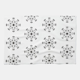 Modern Elegante Snowflake Geschirrtuch