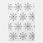 Modern Elegante Snowflake Geschirrtuch (Vertikal)