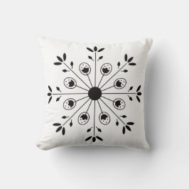 Modern Elegante Snowflake Kissen