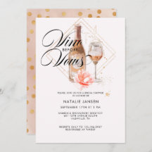 Modern Elegante Watercolor Brautparty