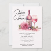 Modern Elegante Watercolor Brautparty Einladung (Vorderseite)