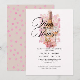 Modern Elegante Watercolor Brautparty Einladung