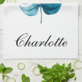 Modern Elegante Watercolor Geschirrtuch (Gefaltet)