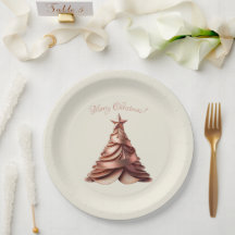 Modern Elegante Weihnachtsbaum-Rose Gold