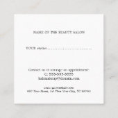Modern Eleganter Beauty Salon Coupon (Rückseite)