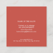 Modern Eleganter Beauty Salon Coupon (Rückseite)