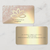 Modern Eleganter Gold Glitzer Bokeh Ombre Gold Lot Visitenkarte (Vorne/Hinten)