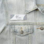 Modern Elegantes Gold Lavendel Geode Agate Namensschild (Beispiel)