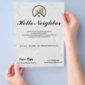 Modern Elegantes Weißes Anwesen Flyer (Hand)