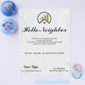 Modern Elegantes Weißes Anwesen Flyer (Einzeln)