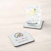 Modern Elegantes Weißes Anwesen Getränkeuntersetzer (Rechte Seite)