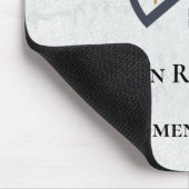 Modern Elegantes Weißes Anwesen Mousepad (Ecke)