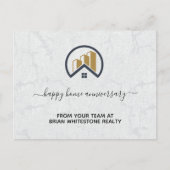 Modern Elegantes Weißes Anwesen Postkarte (Vorderseite)