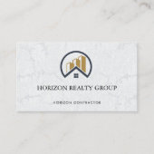 Modern Elegantes Weißes Anwesen Visitenkarte (Vorderseite)