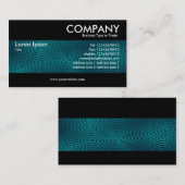 Modern - elektrischer Regen-Dunkelheits-Türkis Visitenkarte (Vorne/Hinten)