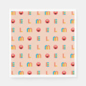 Modern Elmo Pattern Serviette (Vorderseite)