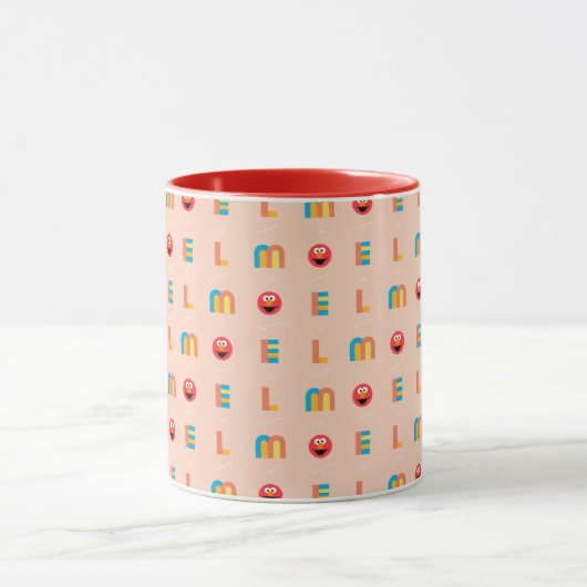 Modern Elmo Pattern Tasse (Zentrum)