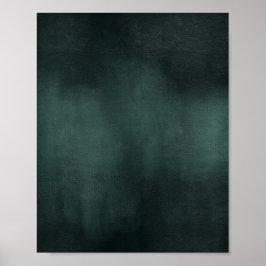 Modern Emerald Green Black Poster