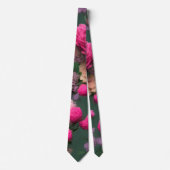 Modern Emerald Green Floral Necktie Krawatte (Vorderseite)