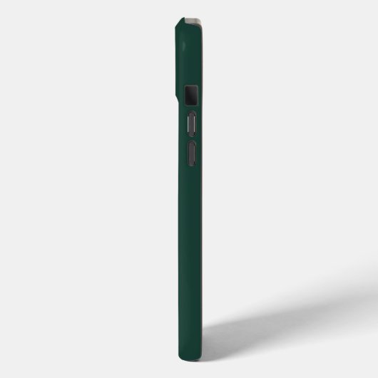 Modern Emerald Green Monogram Script Case-Mate iPhone Hülle (Rückseite / Links)
